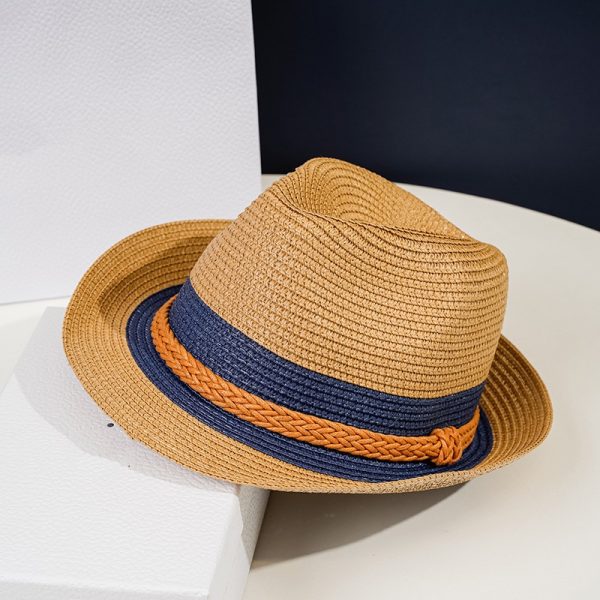 Top straw hat paper straw hats unisex panama high quality straw hat sun visor caps colorful beach cap - Image 6