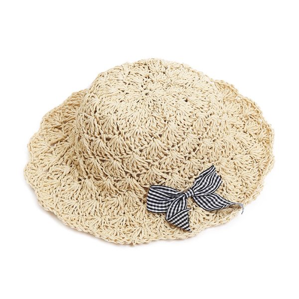 kids girls straw hat custom logo and color straw hats wholesale high quality summer cap handmade straw caps