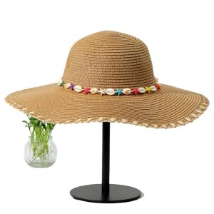 paper women wide brim straw hat custom fashion sun visor protection straw hat wholesale cheap straws hats