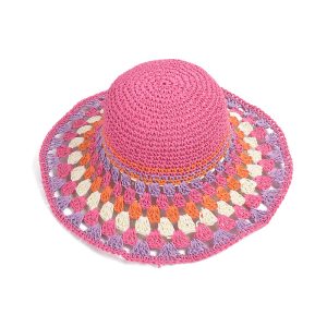 colorful crochet straws hats paper high quality summer straw hat wholesale school custom straw caps