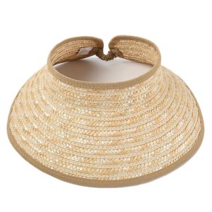 adjustable shade beach visor straw baseball hat empty roof summer paper straw hats wholesale sun visor straw cap