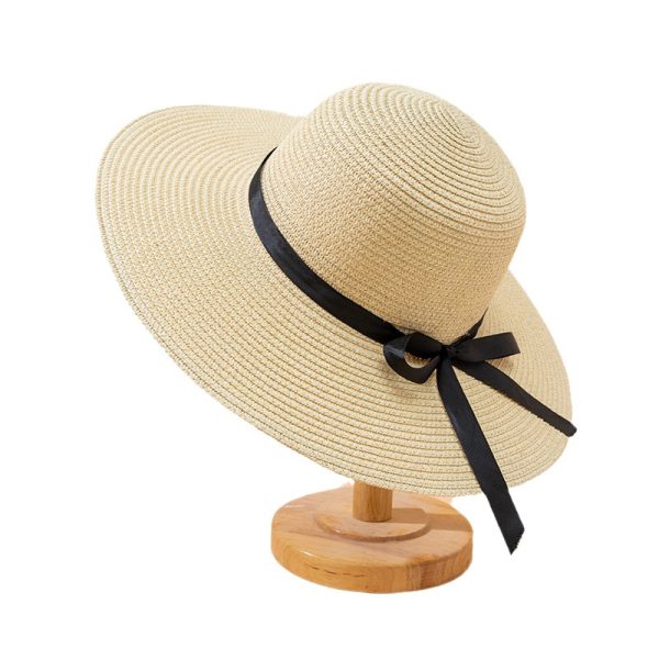 custom logo cheap summer beach paper straw hat sun visor protection straw hat fashion high quality straw cap - Image 4