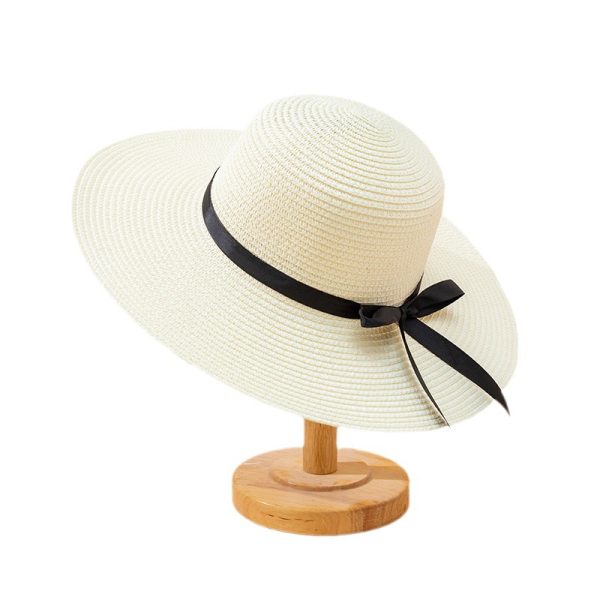 custom logo cheap summer beach paper straw hat sun visor protection straw hat fashion high quality straw cap - Image 5