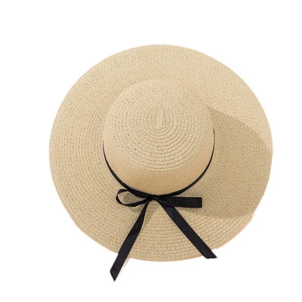 custom logo cheap summer beach paper straw hat sun visor protection straw hat fashion high quality straw cap - Image 6