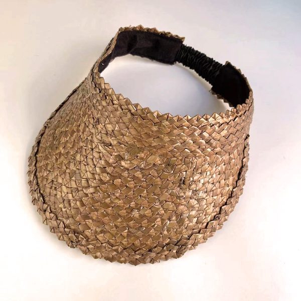 wholesale unisex handmade straw hat adjustable shade beach visor wheat straw hat high quality straw hats - Image 6