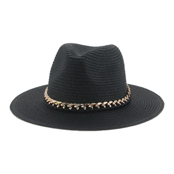 wide brim cowboy straw hat wholesale summer panama formal straw hat custom color fashion straw hats
