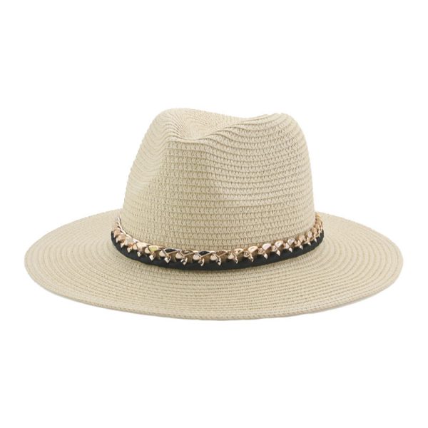 wide brim cowboy straw hat wholesale summer panama formal straw hat custom color fashion straw hats - Image 6