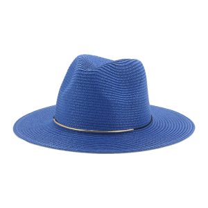wholesale paper straw hats high quality summer straw hats beach cowboy panama wide brim straw caps
