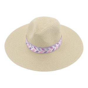 custom color and logo straw hat wide brim summer sun visor straw hats wholesale vintage paper straw caps
