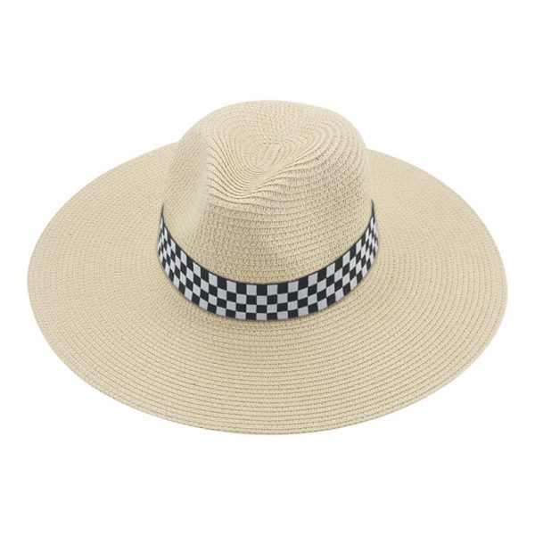 wholesale custom straw hat summer unisex panama top straw hats beach wide brim cheap paper straw hats caps