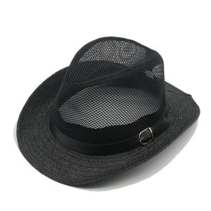 western cowboy high quality summer straw hats wholesale male paper straw hats beach fashion straw hats