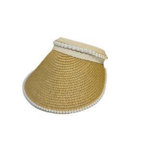 school sun visor hat protection straw wholesale beach adjustable shade beach visor straw hat women straw cap