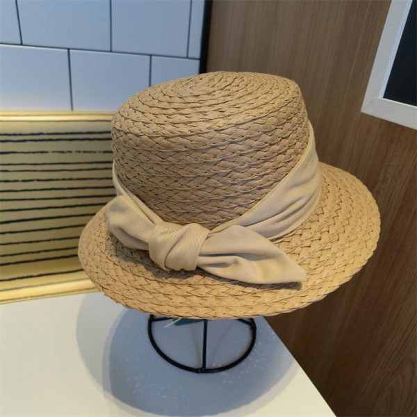 fashion straw hats for women high quality summer panama straw hats custom sun visor handmade straw hat - Image 3