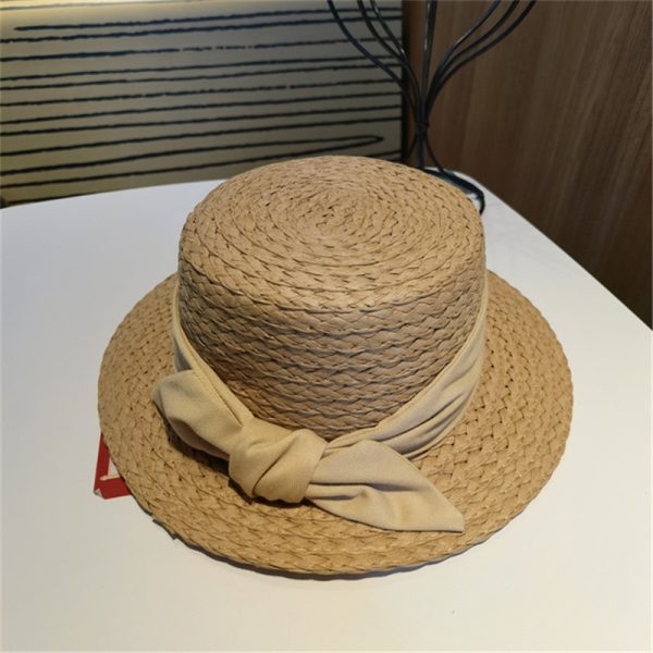 fashion straw hats for women high quality summer panama straw hats custom sun visor handmade straw hat - Image 4