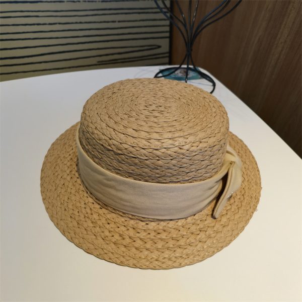 fashion straw hats for women high quality summer panama straw hats custom sun visor handmade straw hat - Image 6
