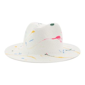 custom high quality summer straw hat bulk cowboy western paper straw caps wholesale sun visor straw hats