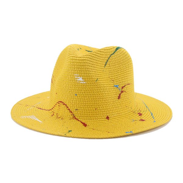 custom high quality summer straw hat bulk cowboy western paper straw caps wholesale sun visor straw hats - Image 2