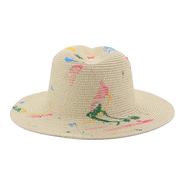 custom high quality summer straw hat bulk cowboy western paper straw caps wholesale sun visor straw hats - Image 4
