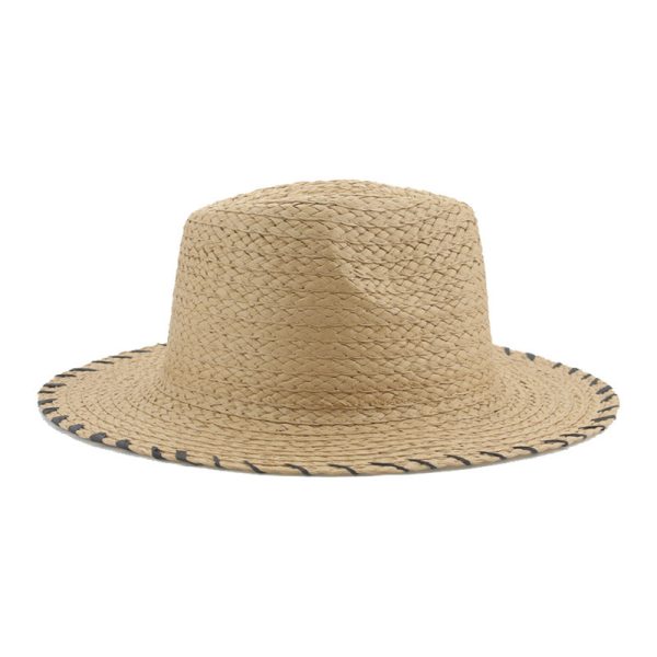 adjustable shade beach visor straw hat unisex fashion wide brim straw hat summer wholesale straw hats - Image 4