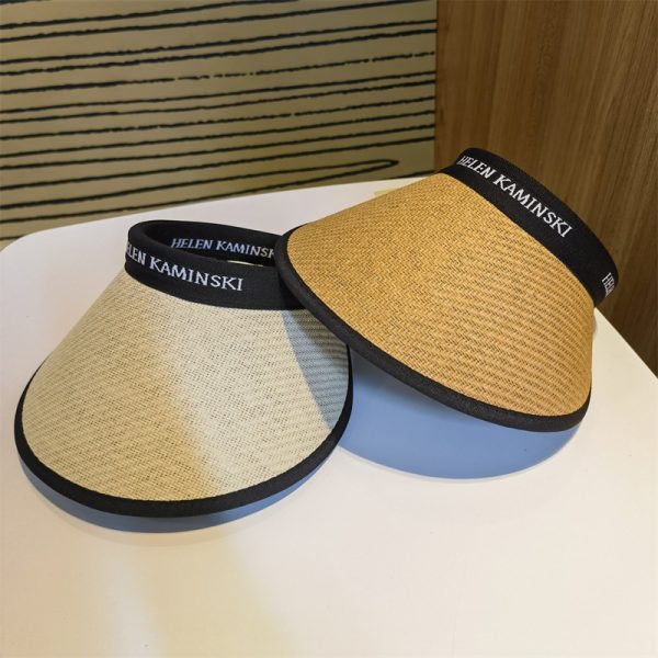 wholesale sun visor paper straw hats high quality summer straw hats custom women fashion straw hats - Image 4