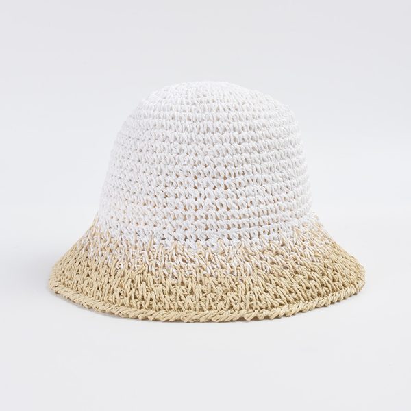 custom women straw hats colorful crochet high quality summer bucket straw hat school fashion straw hat - Image 3