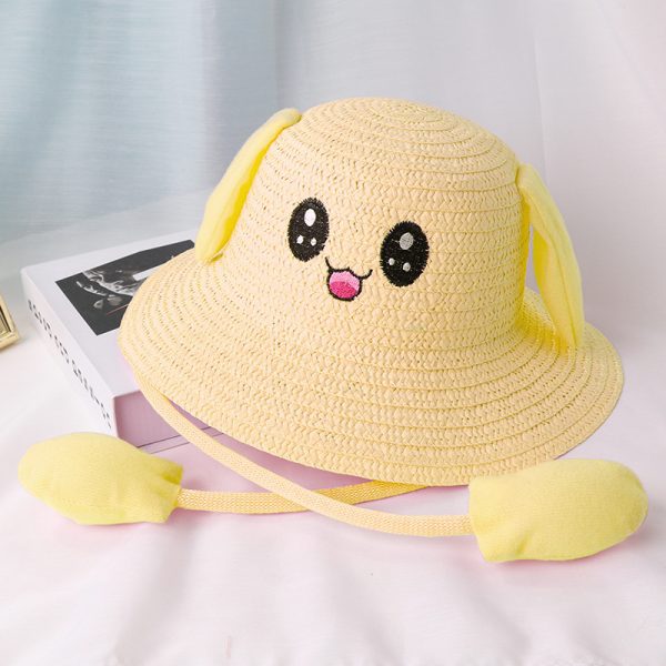 straw hats baby cartoon kids straw hat wholesale beach lifeguard quality straw cowboy cap custom caps - Image 4