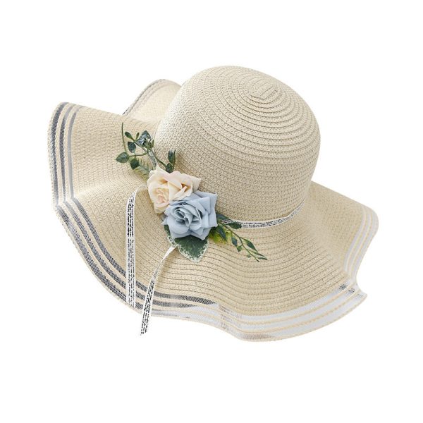 straw hats summer women quality straw cowboy hat wholesale fashion sun visor colored straw hat custom caps