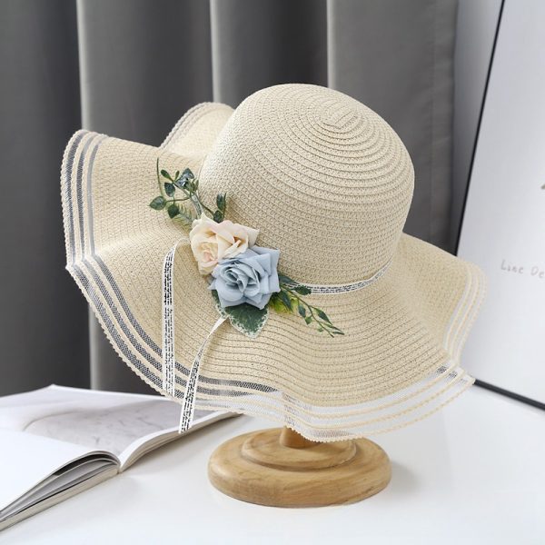 straw hats summer women quality straw cowboy hat wholesale fashion sun visor colored straw hat custom caps - Image 3