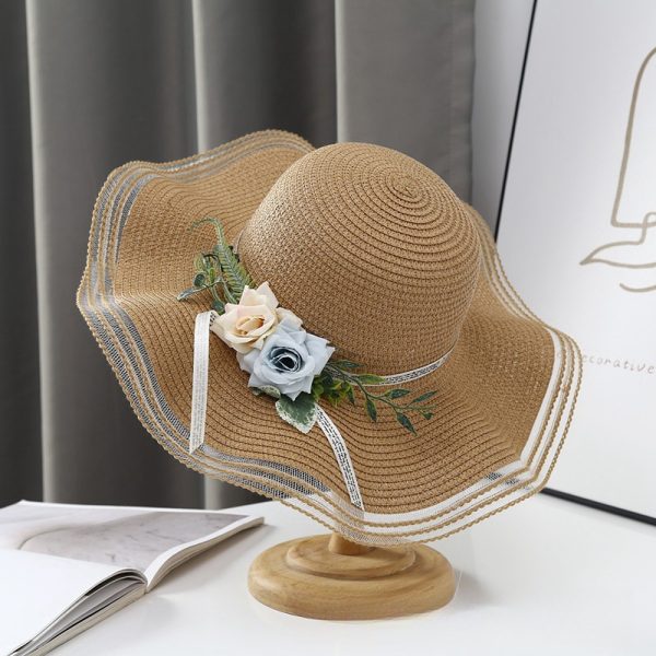 straw hats summer women quality straw cowboy hat wholesale fashion sun visor colored straw hat custom caps - Image 5