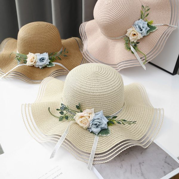 straw hats summer women quality straw cowboy hat wholesale fashion sun visor colored straw hat custom caps - Image 6