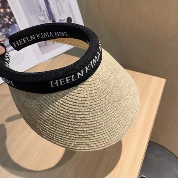 straw hats summer women wholesale sun visor straw hats custom beach quality paper straw cowboy hats caps - Image 3
