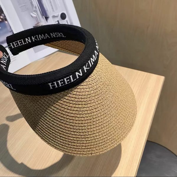 straw hats summer women wholesale sun visor straw hats custom beach quality paper straw cowboy hats caps - Image 4