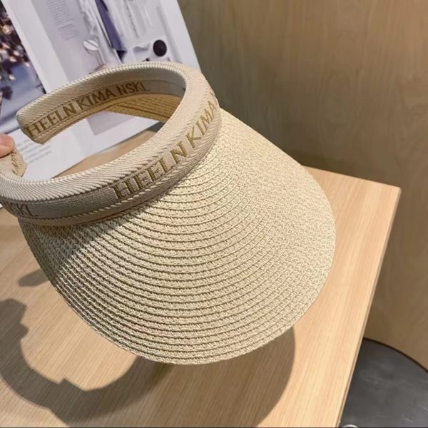 straw hats summer women wholesale sun visor straw hats custom beach quality paper straw cowboy hats caps - Image 5