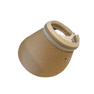 straw hats with custom logo wholesale open top straw sun hats one piece beach straw hats for women caps