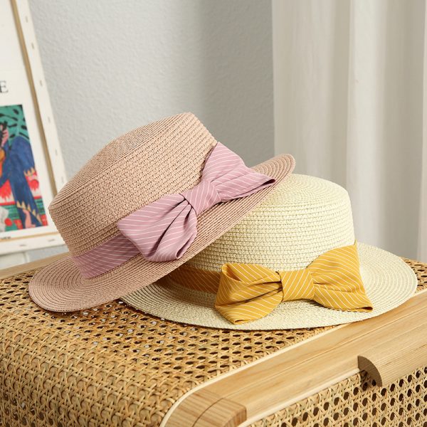 straw cowboy hats straw hats summer sun visor unisex wholesale panama straw hats with custom logo caps - Image 2