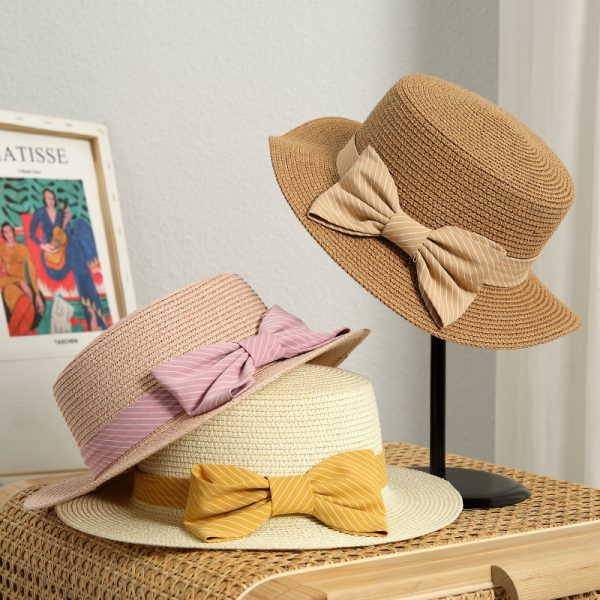straw cowboy hats straw hats summer sun visor unisex wholesale panama straw hats with custom logo caps - Image 4
