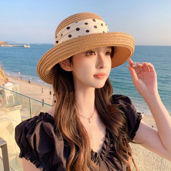 straw hats summer women wholesale bucket beach sun straw caps custom quality straw hat one piece caps - Image 6
