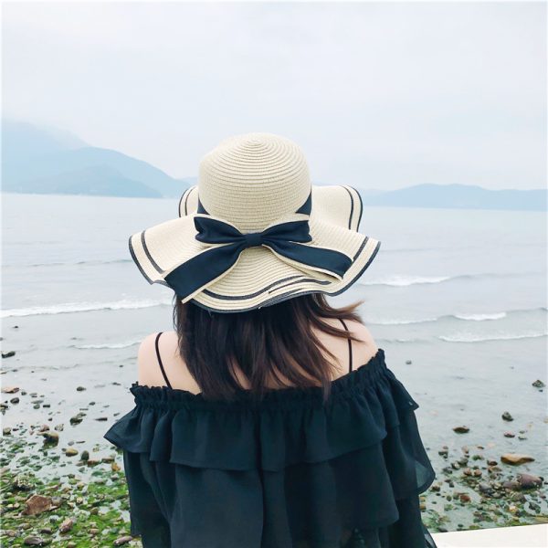 straw beach hats women wholesale weave a straw hat fedora cap custom sun visor straw hats wide brim - Image 3