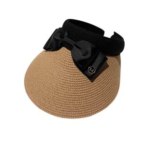 quality straw open top hats women summer straw hats wholesale synthetic straw sun hats beach caps