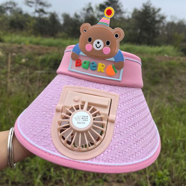straw hats wholesale fan sun visor child straw hats caps summer fashion straw hats custom wide brim cap - Image 6