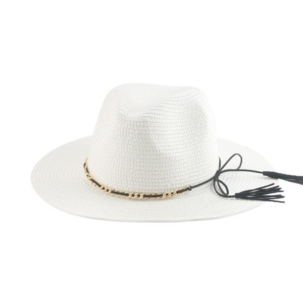 quality straw cowboy hats wholesale beach straw hats summer women custom logo cowboy hat straw toppers - Image 2