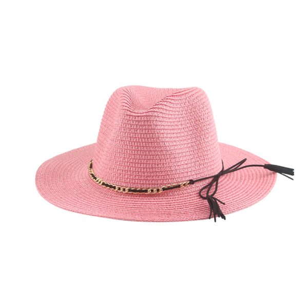 quality straw cowboy hats wholesale beach straw hats summer women custom logo cowboy hat straw toppers - Image 3