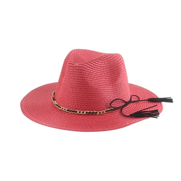 quality straw cowboy hats wholesale beach straw hats summer women custom logo cowboy hat straw toppers - Image 6