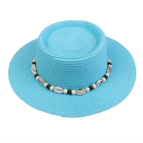 custom panama straw hats unisex  cowboy synthetic straw hats wholesale fedora summer sun visor straw hats - Image 3