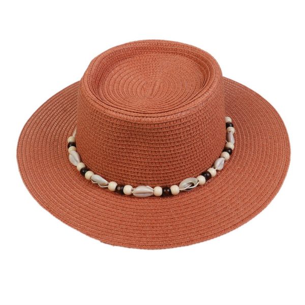 custom panama straw hats unisex  cowboy synthetic straw hats wholesale fedora summer sun visor straw hats - Image 5