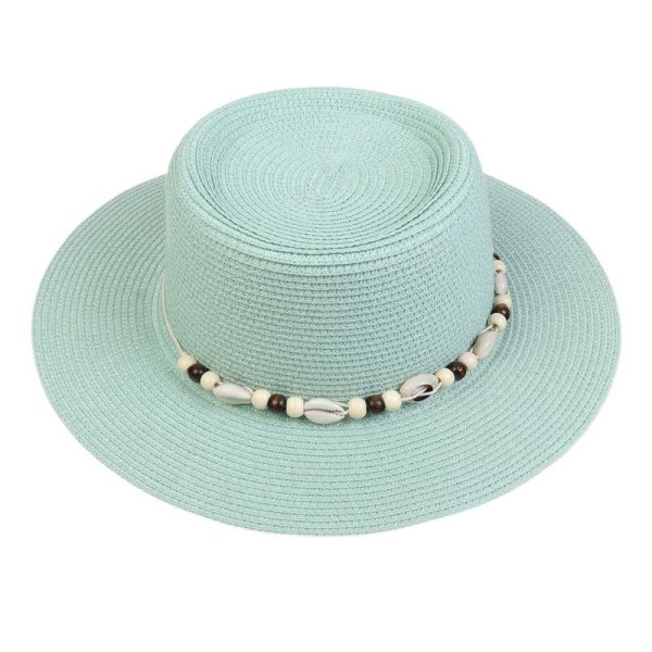 custom panama straw hats unisex  cowboy synthetic straw hats wholesale fedora summer sun visor straw hats - Image 6