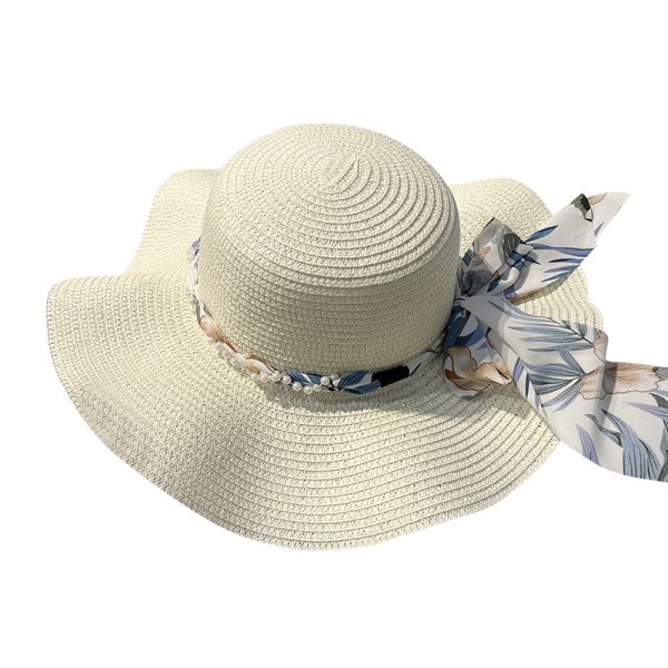 women straw hat wholesale summer beach sun visor quality straw cowboy hat one piece weave a straw hat