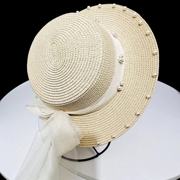 beach hats for women summer straw sun visor wholesale paper straw caps girls summer custom straw hats - Image 5