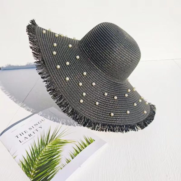 high quality straw fishing hats custom wide brim beach women straw caps wholesale summer sun straw hat - Image 5