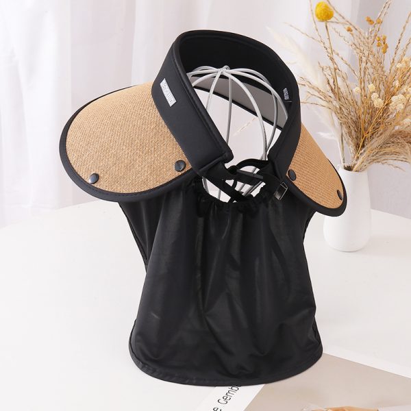 sun visor unisex straw hats wholesale beach daily open top straw hat custom logo summer designer straw cap - Image 6